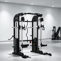 Machine Smith tout-en-un, appareil de musculation multifonctionnel avec croisement de câbles et double pile de poids pour la maison et l'usage commercial