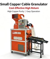 Granulateur compact de câbles en cuivre, machine de séparation de fil de rebut avec support d'installation sur site