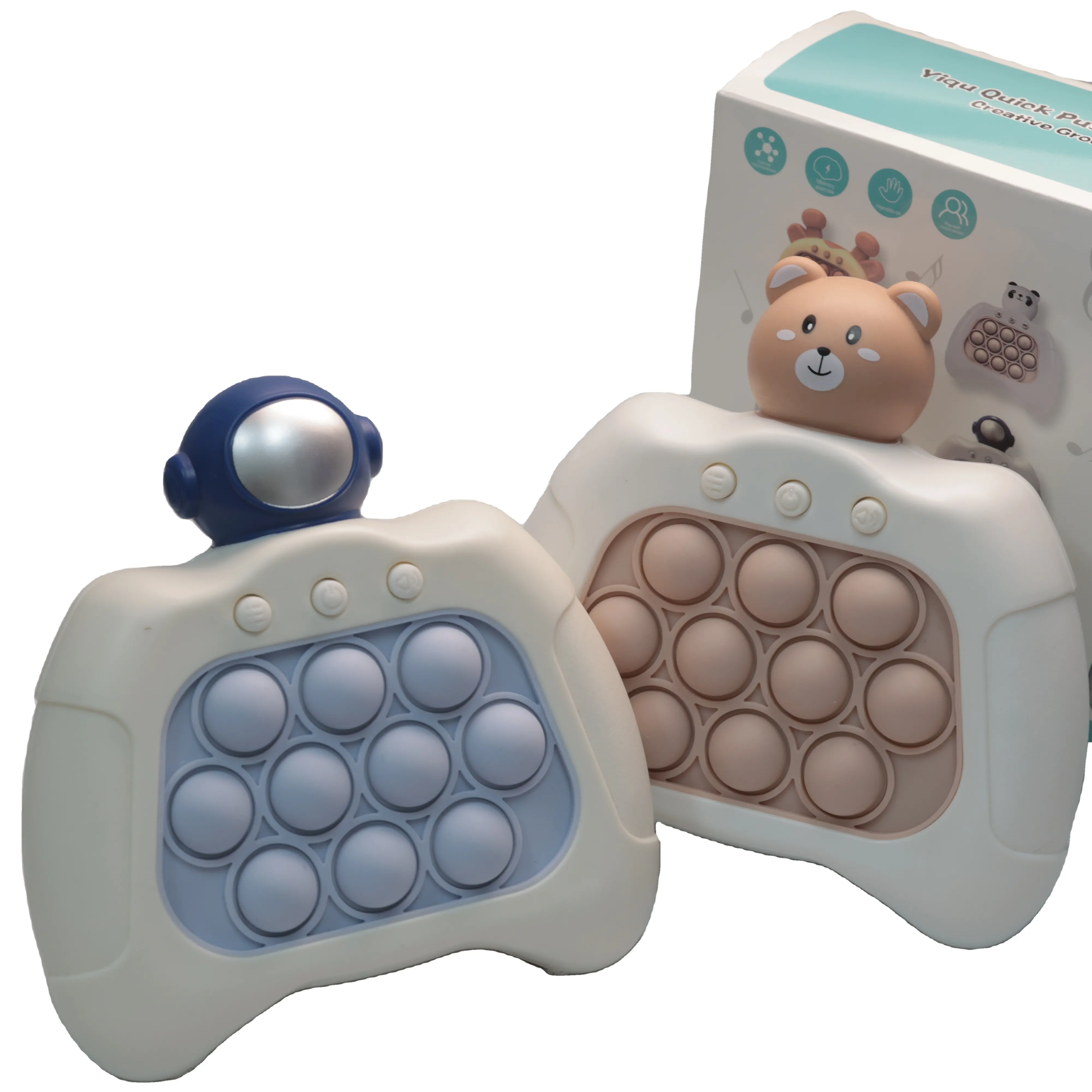 2023 Nieuwe Snelle Pop Push Het Elektronisch Spel Snel Push Game Console Popit Licht Op Snel Push Elektronische Pop It Bubble Pop Kids