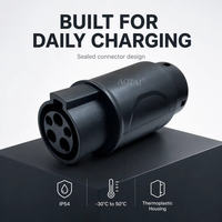 Adaptateur EV 32A SAE J1772 Type 1 pour véhicules électriques, adaptateur de charge Type 1 vers Type 2