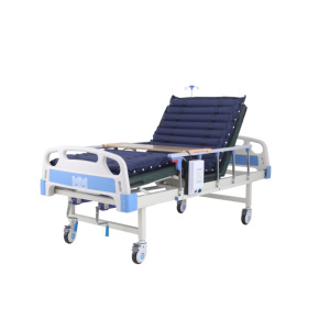 <span class=keywords><strong>Letto</strong></span> Ospedaliero Multifunzionale con Tavolino Rimovibile, Telaio in Metallo Regolabile Manualmente con Tavolino da Pranzo, <span class=keywords><strong>Letto</strong></span> Medico - Product Image 4