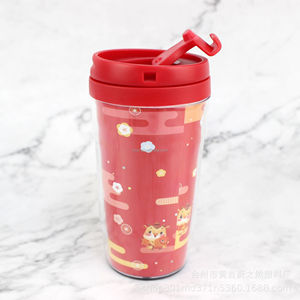 <span class=keywords><strong>Taza</strong></span> de Viaje de Plástico de Doble Pared con Inserto de Papel Extraíble, Tazas de Café de Viaje, Vasos de Plástico con Tapas para Manualidades Escolares - Product Image 3