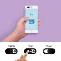 Nouvelle conception de cache-webcam flexible pour ordinateur portable avec protection coulissante de confidentialité en matériau ABS