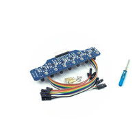 Module de capteur de suivi numérique 7 voies à échelle de gris pour la détection et l'identification de lignes photoélectriques