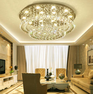 Nuevo diseño de lámpara de techo con forma de pastel, moderna, redonda, K9, bola de cristal transparente, luz de techo para iluminación interior del hogar - Product Image 3