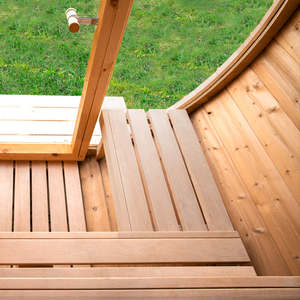 Cabine de sauna extérieur moderne en cèdre massif 6kw <span class=keywords><strong>Red2</strong></span> Offre Spéciale 2-3 personnes de couleur Piscine extérieure avec vapeur sèche et chauffage au poêle - Product Image 5
