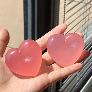 Jouets en plastique à changement de couleur à rebond lent en maltose, balles de décompression amusantes en forme de cœur à pincer, jouets unisexes pour la Saint-Valentin - Product Image 2