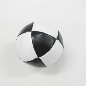 Fabrika doğrudan özel logo PVC PU deri çocuklar futbol topu Hacky çuval Footbag