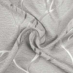 Rèm Vải Tuyn Cho Cửa Sổ Phòng Khách, Rèm Sheer Họa Tiết Lá Jacquard Sang Trọng Dùng Cho Phòng Ngủ - Product Image 6