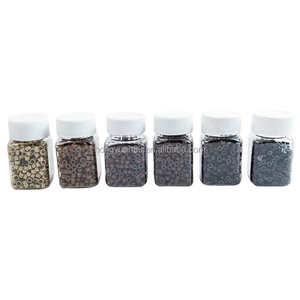 Vente en gros d'outils d'extension de cheveux 1000 pièces 3mm Nano <span class=keywords><strong>micro</strong></span> anneaux doublés de silicone perle d'extension de cheveux <span class=keywords><strong>Micro</strong></span> anneau en aluminium de silicone - Product Image 1