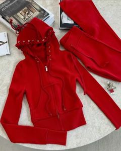 ชุด<span class=keywords><strong>2</strong></span>ชิ้นเสื้อแจ็คเก็ตแขนยาวมีฮู้ดเสื้อครอปและกางเกงทรงบานแฟชั่นแนวสตรีทสำหรับฤดูใบไม้ร่วง GX8228B - Product Image 4