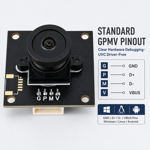Module de caméra USB 0,3MP GC0308, CMOS 1/6,5 pouces, 640x480, 30fps, carte UVC pour machine de présence biométrique et contrôle d'accès - Product Image 1