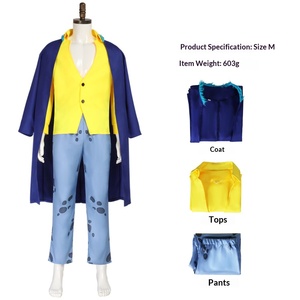 ชุดคอสเพลย์วันพีซ ทราฟัลการ์ ลอว์ แบบใหม่ ชุดนักโจรสลัดอนิเมะ สำหรับฮาโลวีน ขายส่ง - Product Image 1