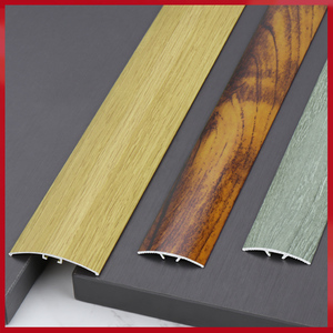Transitions de revêtement de sol, bande de transition <span class=keywords><strong>en</strong></span> aluminium à bord incurvé, protection de bord de tapis, forme universelle, bordure de tapis, nez de marche - Product Image 2