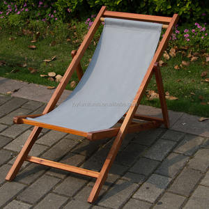 Silla de Playa Plegable de Madera de una Sola Plaza - Product Image 4