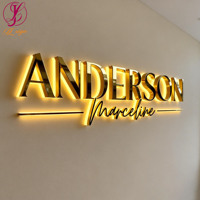 Enseigne rétroéclairée personnalisée, logo 3D, enseignes métalliques, enseigne de salon de beauté, enseigne LED, enseigne métallique, enseignes lumineuses murales pour entreprises