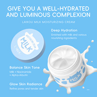 Crème hydratante pour le visage LAIKOU personnalisée, éclaircissante, hydratante, blanchissante, à la niacinamide, pour peaux sèches