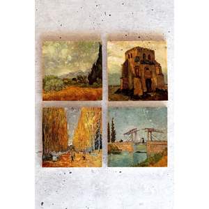 Juego de 6 Posavasos de Piedra Vincent Van Gogh VanGogh01 Posavasos Promocionales Premium - Product Image 1