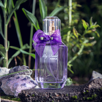 ZUOFUN Parfum pour femme en gros, violet, doux, romantique, élégant, eau de toilette, parfum floral, flacons en verre
