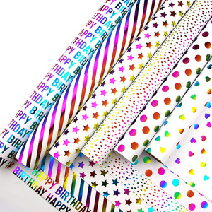 <b>Rainbow</b> Gold Foil Gift <b>Wrapping</b> <b>Paper</b> Large Size Decorative <b>Paper</b> For Valentine Cross Border Sale - Product Image 4