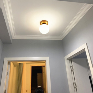 Lustre LED Minimaliste Moderne avec Base Métallique et Abat-jour en Papier, Blanc Chaud 3500K, Encastré IP44, Garantie 3 Ans pour Appartement - Product Image 2