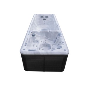 Tinas de <span class=keywords><strong>spa</strong></span> para nadar Jardín al aire libre Bañera de hidromasaje Zonas duales sin fin <span class=keywords><strong>Piscina</strong></span> de hidromasaje para <span class=keywords><strong>ocio</strong></span> y recreación Bañera de 5,8 M - Product Image 2