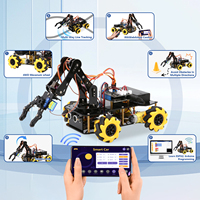 Kit de Coche Inteligente Programable Robotlinking ESP32, Kit de Brazo Robótico 5DOF, Robot Educativo, Brazo Robótico para Arduino