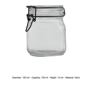 Fido Tarro de Vidrio 75 cl A 13 cm Ø 10 cm con Tapa Hermética Bormioli Rocco - Product Image 3