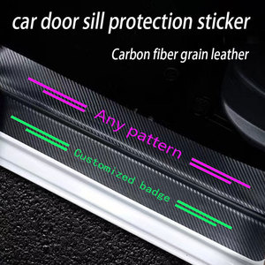 Adesivos anti-chutes para porta de carro, adesivos anti-impacto personalizados de fibra de carbono contra arranhões bem-vindo, acessórios de decoração - Product Image 4
