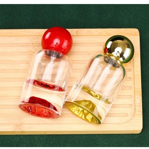 Diseño Único de Botella de Perfume Vacía de Vidrio Grueso con Fondo <span class=keywords><strong>Volcánico</strong></span> de 100 ml con Tapa de Bola de Mármol - Product Image 6