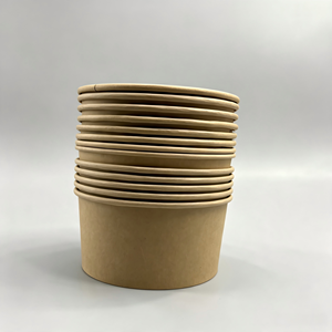 Tazón de Papel Kraft de Alta Resistencia, Laminado con PE, Tamaño Personalizado, Ecológico, para Envasado de Alimentos, Grado Alimenticio - Product Image 2
