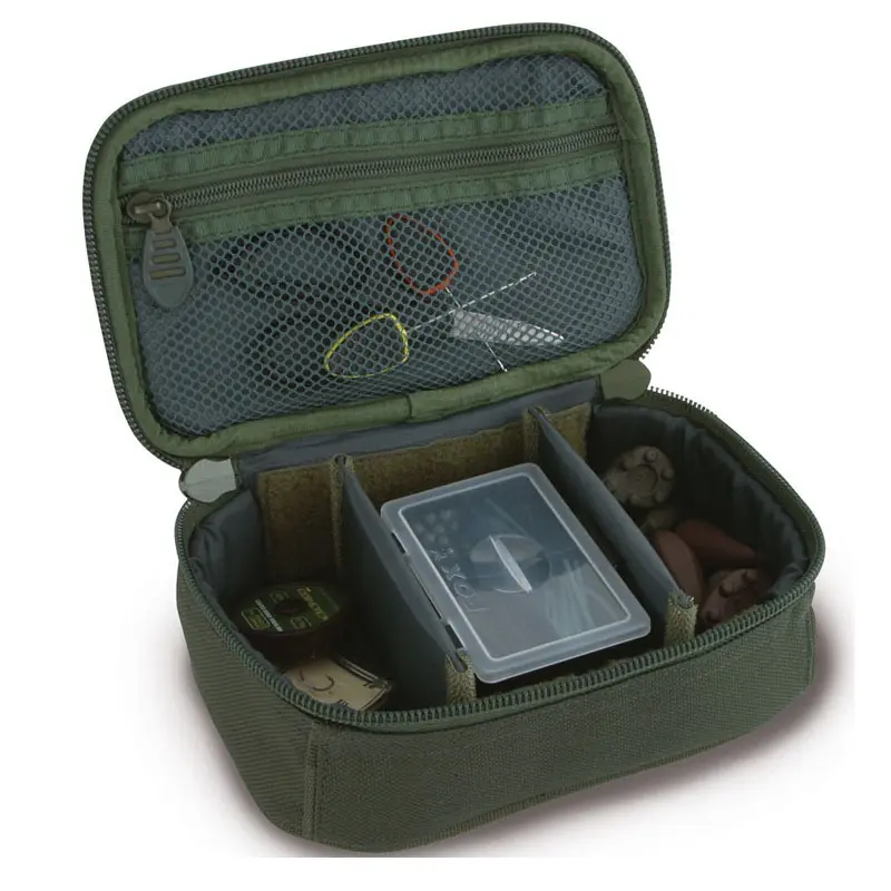 Matériel de pêche à la carpe vert Olive et pochette de rangement PVA pour bagages
