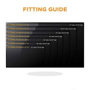 Housse de protection extérieure en tissu pour téléviseur 50 pouces, compatible écrans plats 48 et 52 pouces, pour téléviseurs LCD fins, résistante aux intempéries et à la poussière, avec télécommande - Product Image 2