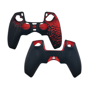 Funda Protectora de Silicona Antideslizante con Grabado Láser de Patrón de Araña para el Control DualSense de <span class=keywords><strong>PlayStation</strong></span> 5 - Product Image 1