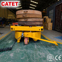 Chariot électrique sans rail OEM ODM à batterie, double mode, manuel et motorisé, pour le transport de matériaux en usine