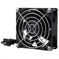 Ventilateur de refroidissement pour rack de serveur à vitesse variable 100V-240V AC, ventilateur de cabinet à haut débit d'air pour boîtier d'ordinateur de rig minier, GPU, CPU, AV