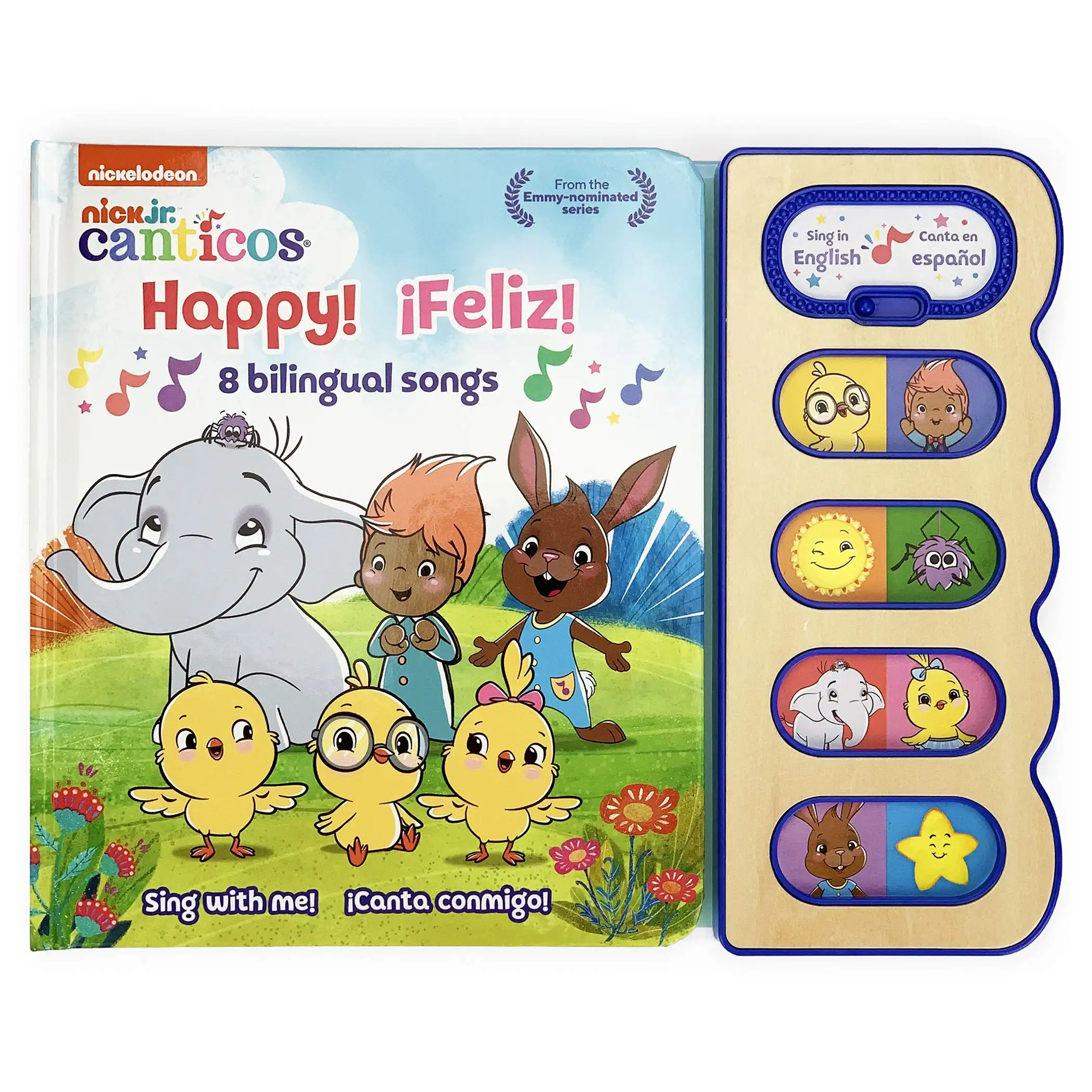 كتاب أغاني للأطفال كتاب متكلم بلوحة صوتية ثنائية اللغات بـ 8 أزرار مخصصة من المصنع