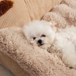 Solides Rechteckiges Modisches Hundebett Abnehmbar & Waschbar Umweltfreundlich Rutschfestes Sofabett für Kleine/Mittelgroße Hunde - Product Image 4