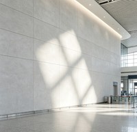 Revêtement mural flexible en pierre de porcelaine souple, léger, imperméable et pliable pour murs courbes et colonnes.