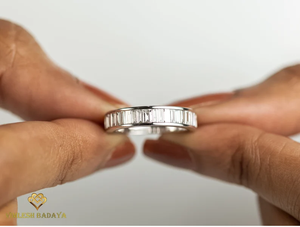 Anillo de boda con diamante cultivado en laboratorio certificado por IGI en oro sólido de 14K E F VS, anillo de compromiso, promesa o aniversario creado en laboratorio para mujer - Product Image 2