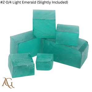 Nano Diamante en Bruto Cultivado en Laboratorio # Gema de Color Verde Azul Esmeralda Claro (Ligeramente Incluida) Z 0/4, Corte de Gema, Sintética, Simulada, Creada en Laboratorio - Product Image 5