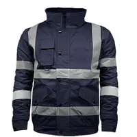 Men's Basic Design Reflective Winter Jackets