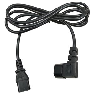 Câble d'alimentation IEC C14 vers C13 à <span class=keywords><strong>angle</strong></span> droit, gain de place, 10A 250V, pour serveur, PDU, moniteur et PC de bureau - Product Image 1