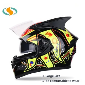 <span class=keywords><strong>Casque</strong></span> intégral de moto le plus vendu avec protection d'angle, disponible en plusieurs couleurs et motifs - Product Image 2