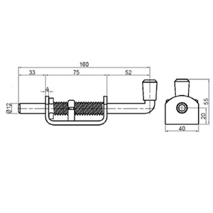 New Factory Direct Truck Trailer <b>Spring</b> Loaded <b>Bolt</b> Pin 12mm Dia Stainless Steel Zinc-Plated - Product Image 6