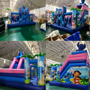 Castillo <span class=keywords><strong>Hinchable</strong></span> Comercial para Exteriores, Tobogán <span class=keywords><strong>Hinchable</strong></span> con Diseño de Dibujos Animados, Alquiler de Casas Hinchables para Fiestas Infantiles - Product Image 2