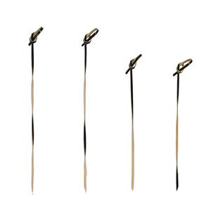 Fournitures hôtelières, pics à cocktail en <span class=keywords><strong>bambou</strong></span> jetables à extrémité bouclée, 4,72 pouces, 3 couleurs au choix - Product Image 5