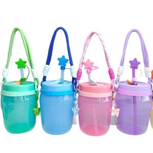 Water Bottle Accessories Strap Holder Crochet Cup Ring for <strong>Tupperware</strong> Water Bottle Carrying Sleeve Stanl Lanyard - Product Image 3