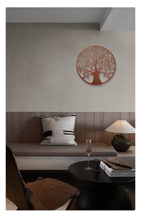 Atacado parede metal moderno parede pendurado sala escritório parede decoração ferro forjado silhueta arte pingente - Product Image 3