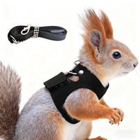 Harnais de poitrine de type gilet à sangle séparée, avec motif branche fleurie, anti-marmotte à queue noire, anti-étranglement, en polyester
